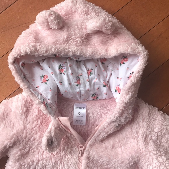 Carter's Bear Hooded Fleece Snowsuit - Picture 4 of 4